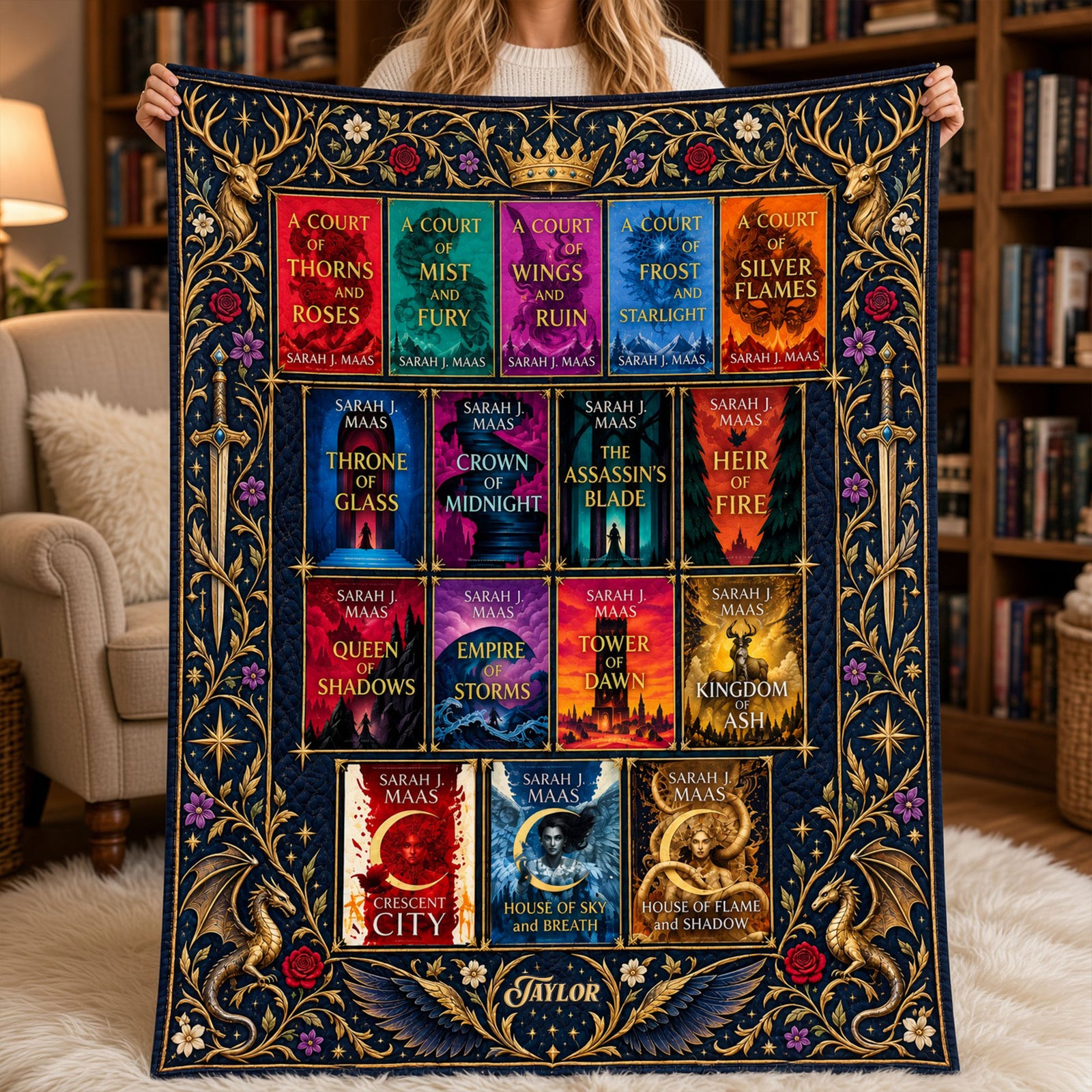 Book Series Blanket - Personalized Gifts For Fantasy Lovers 04nati071026-Homacus