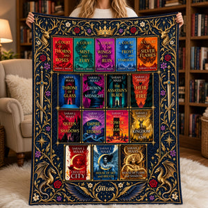 Book Series Blanket - Personalized Gifts For Fantasy Lovers 04nati071026-Homacus