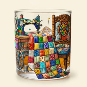 The Quilter's Sanctuary Drinking Glass - Personalized Gifts For Sewing Lovers 04ohti080626-Homacus