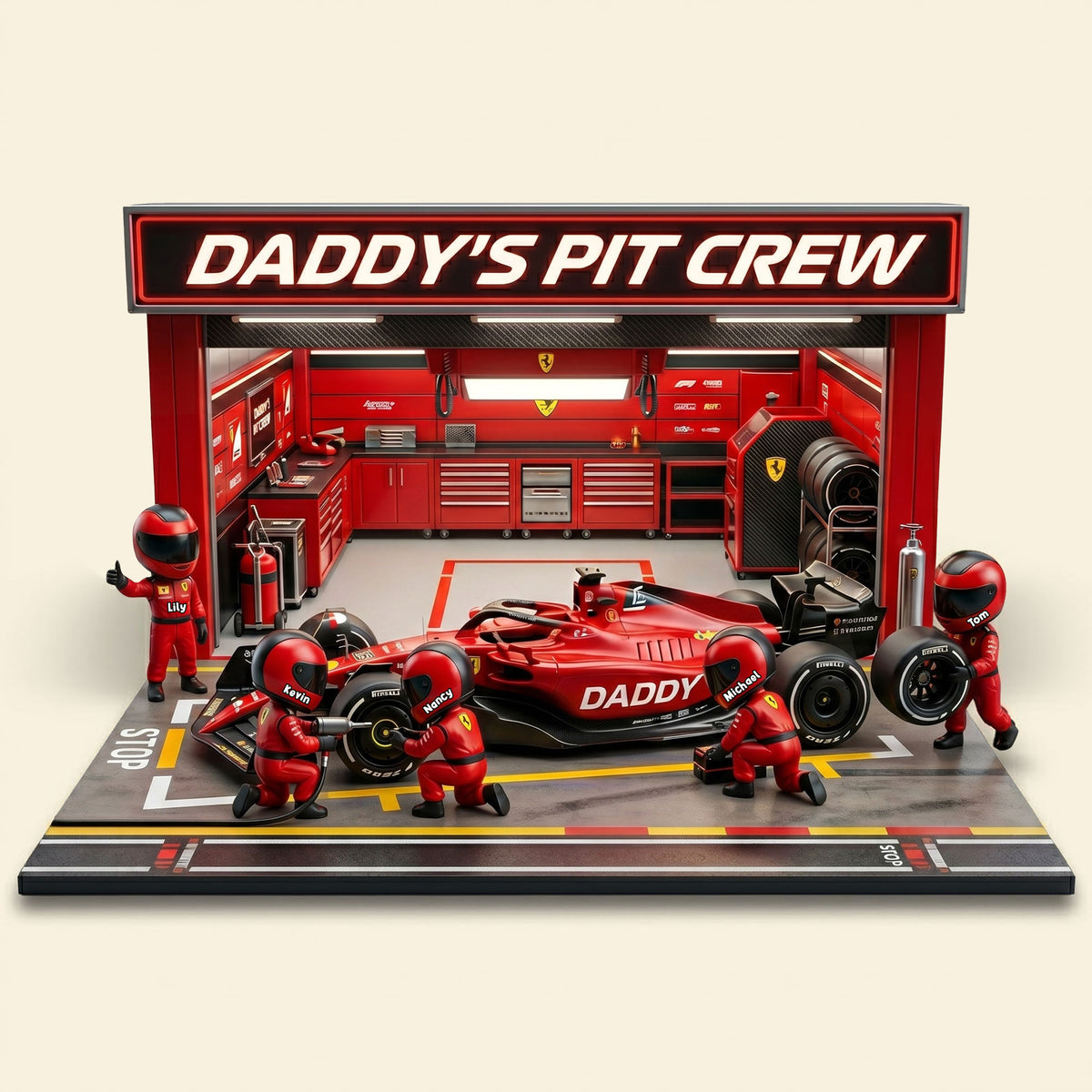 Racing Crew Dad Acrylic Plaque - Personalized Gift For Dads 01NATI190526-Homacus