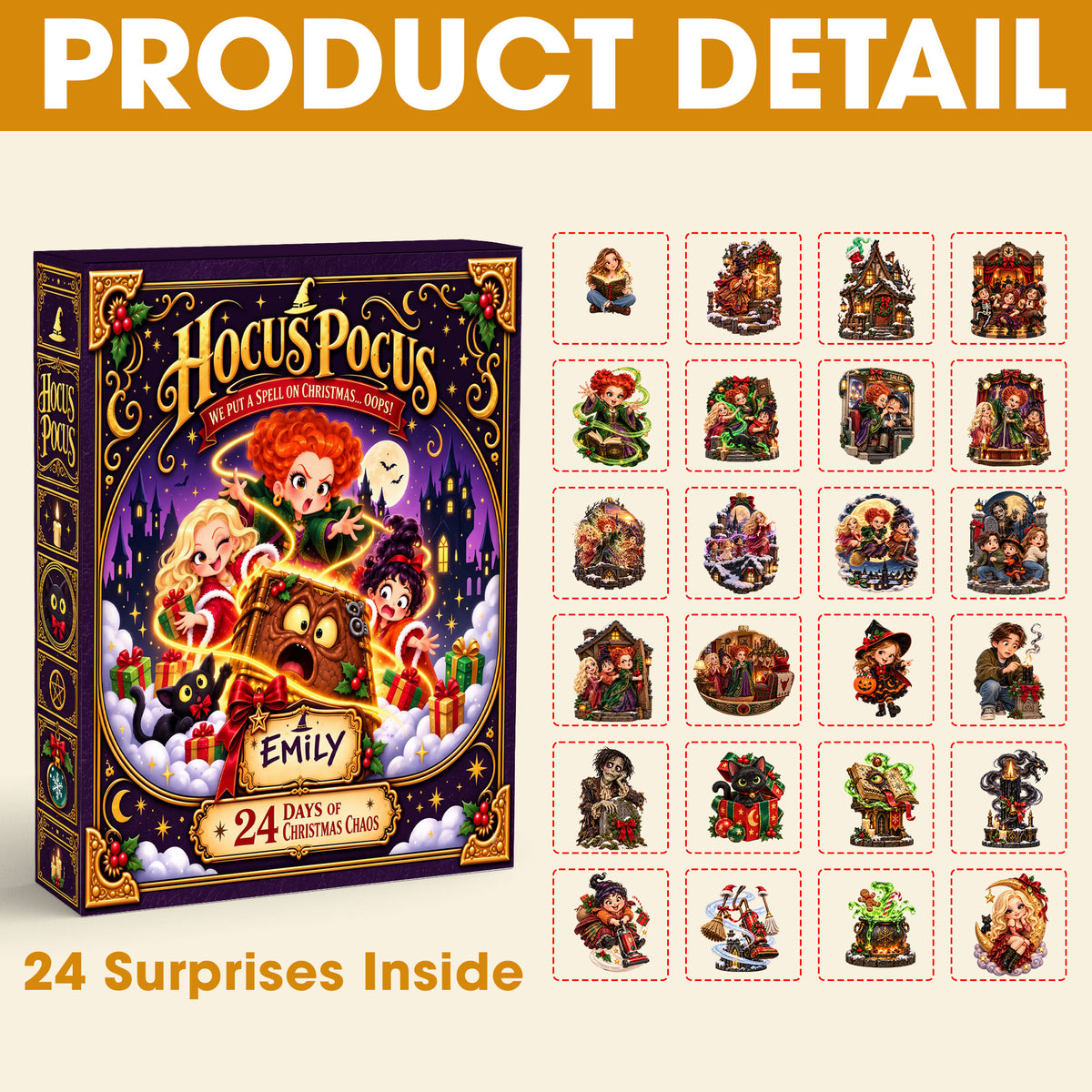 Merry Christmas Chaos Advent Calendar - Personalized Blind Box Gift 03HATI131026-Homacus
