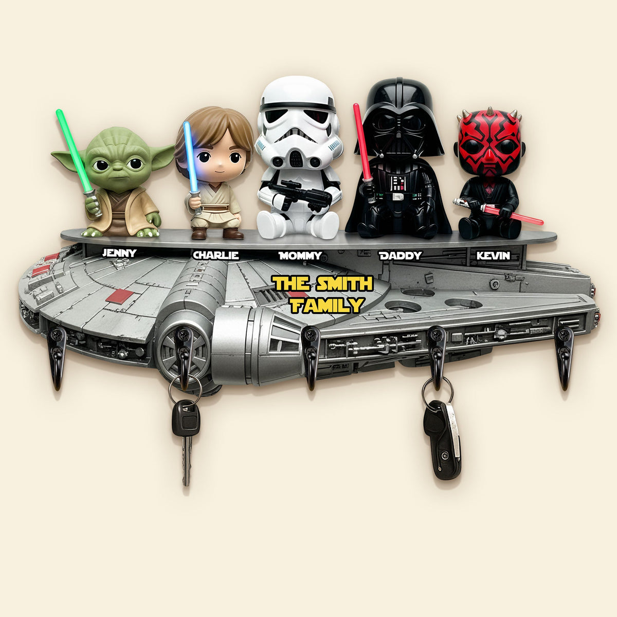 Galaxy Family Key Hanger - Personalized Gifts For Family 04hyti050925-Homacus