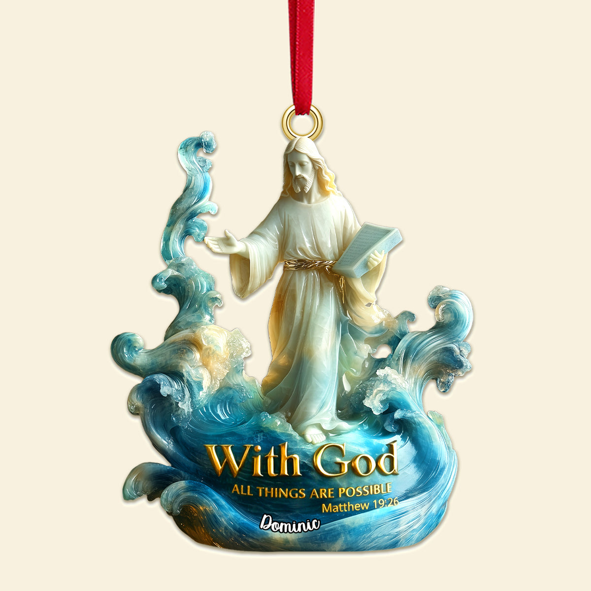 Personalized Gifts For Christmas, The God Acrylic Ornament 01tgmg180925-Homacus