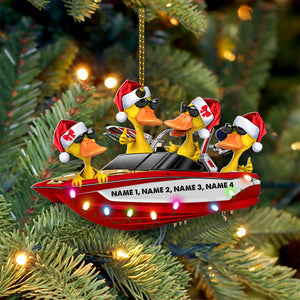 Wakeboarding Ducks - Personalized Christmas Ornament - Gifts for Wakeboarder-Homacus