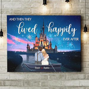 Personalized Light Photo Frame Gifts For Couple Happily Ever After-Homacus