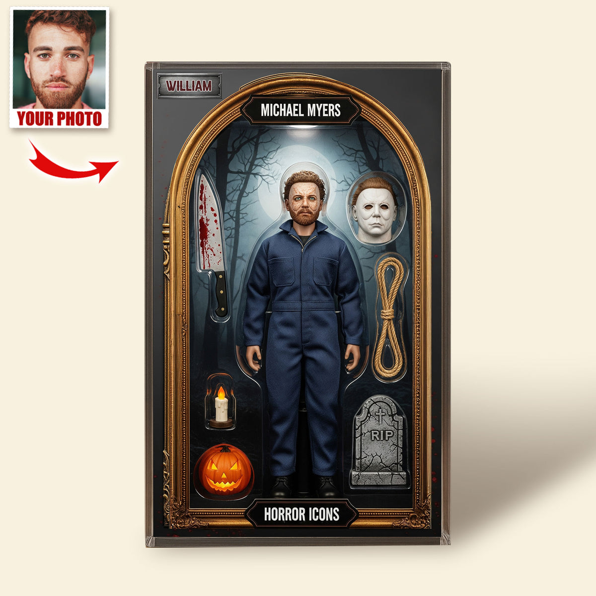 Horror Character Plaque - Custom Photo Gifts For Horror Lovers 01hyti030925-Homacus