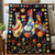 Gifts For Chicken Lover Blanket Midnight Garden Chicken-Homacus