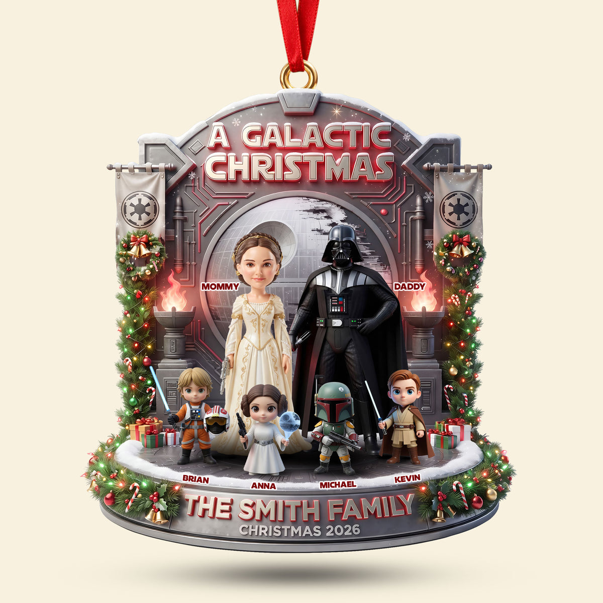 Space Adventure Crew Acrylic Ornament - Personalized Gifts for Family 02tyti070926-Homacus