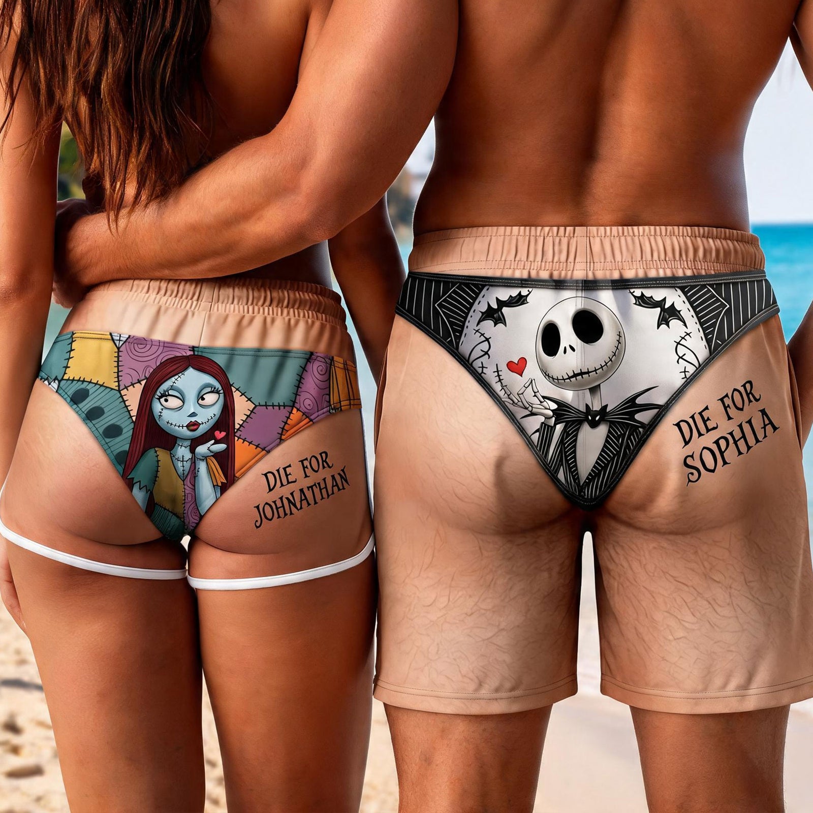 Die For You Beach Shorts Set - Personalized Gifts For Couples 04pati060726-Homacus