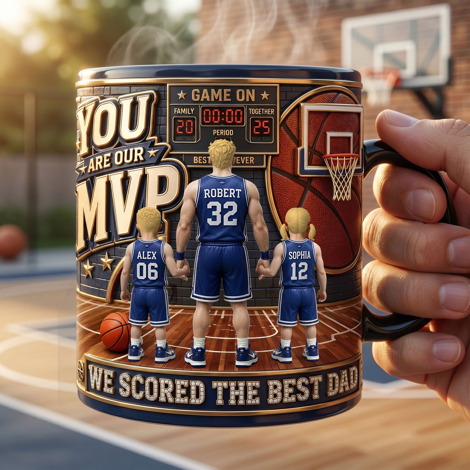 We Scored The Best Dad Magic Mug - Personalized Gifts For Sporty Dads 04tyti230526-Homacus