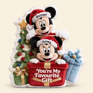 You're My Favourite Gift Custom Shaped Pillow - Personalized Christmas Gifts For Couples 03toti171026