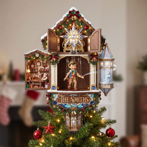 Little Wooden Boy Acrylic Christmas Tree Topper - Personalized Gifts 02HATI020926