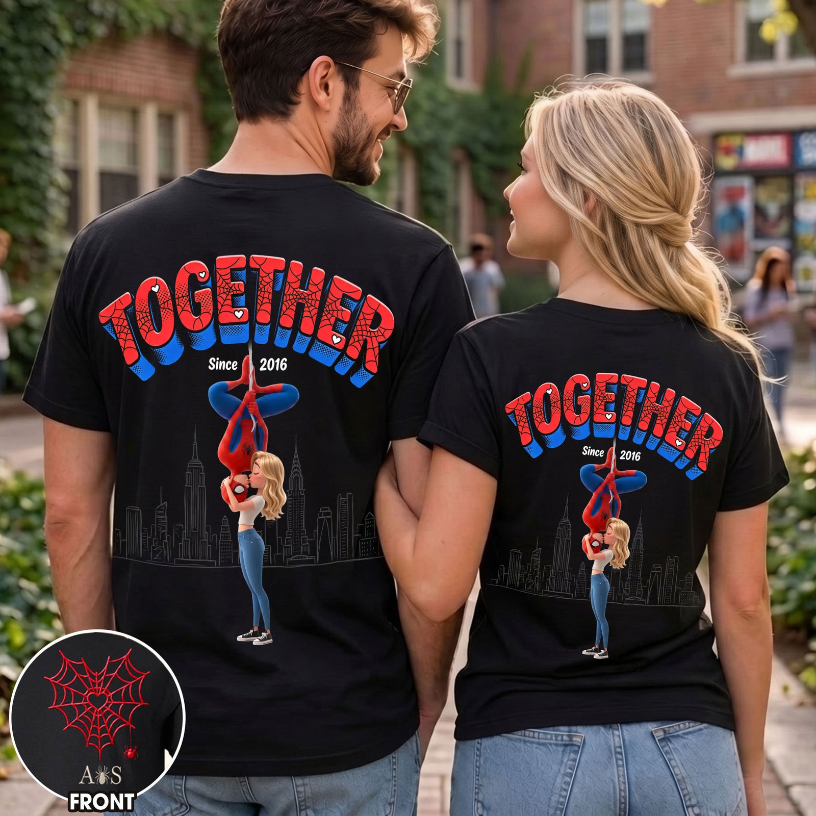 Together Forever Shirt - Personalized Gifts For Couple 01HUTI230726-Homacus