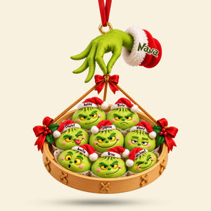 Funny Mischief Dumpling Family Acrylic Ornament - Personalized Christmas Gifts For Family 02nati051026