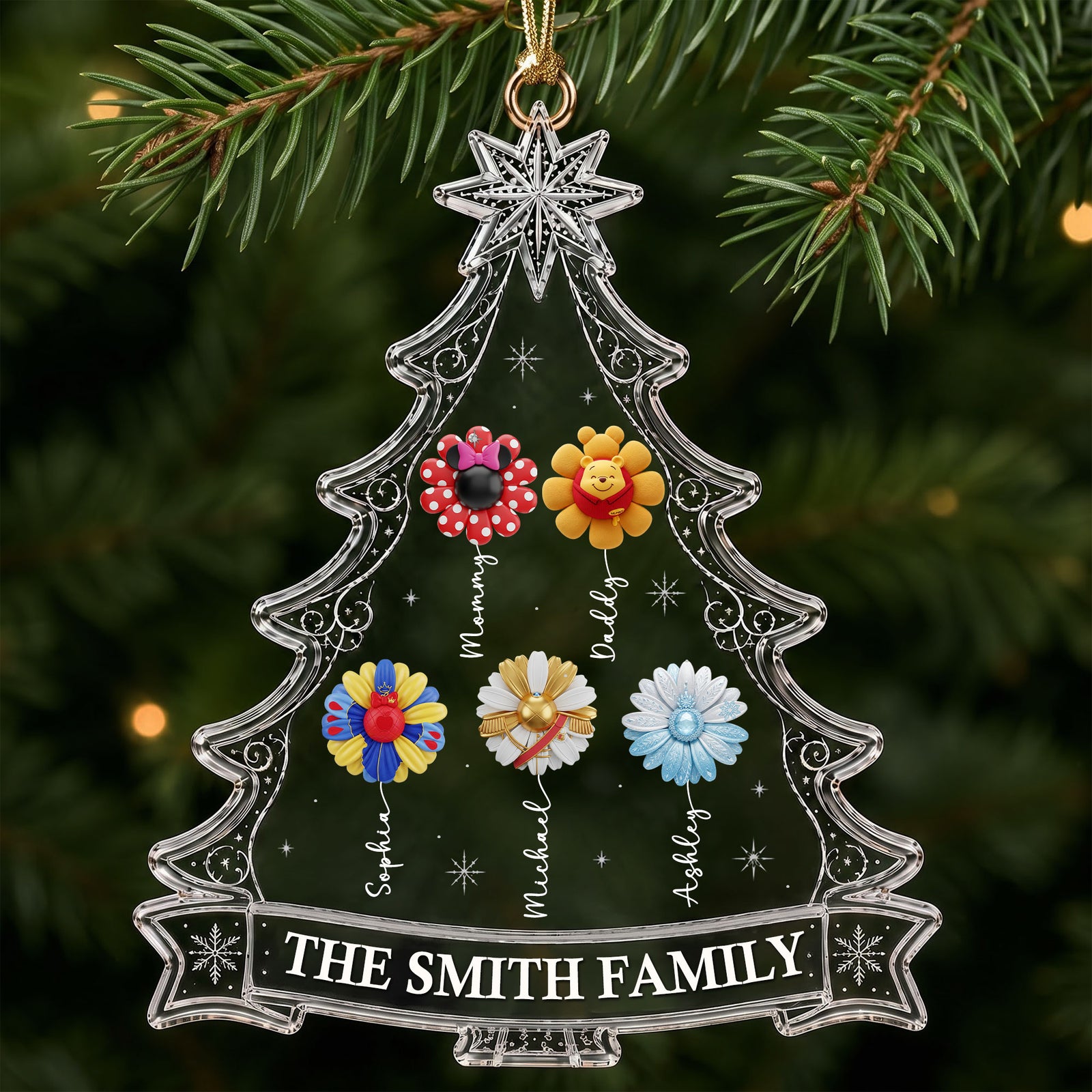 Personalized Magical Flower Family Christmas Ornament – Gifts For Family 04ohti010826-Homacus