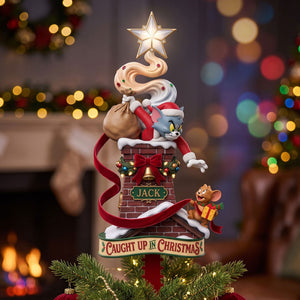 Christmas Catch-Up Acrylic Tree Topper - Personalized Gifts 01HATI240826