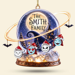 Spooky Family Acrylic Ornament - Personalized Christmas Gifts 04ohti250826-Homacus