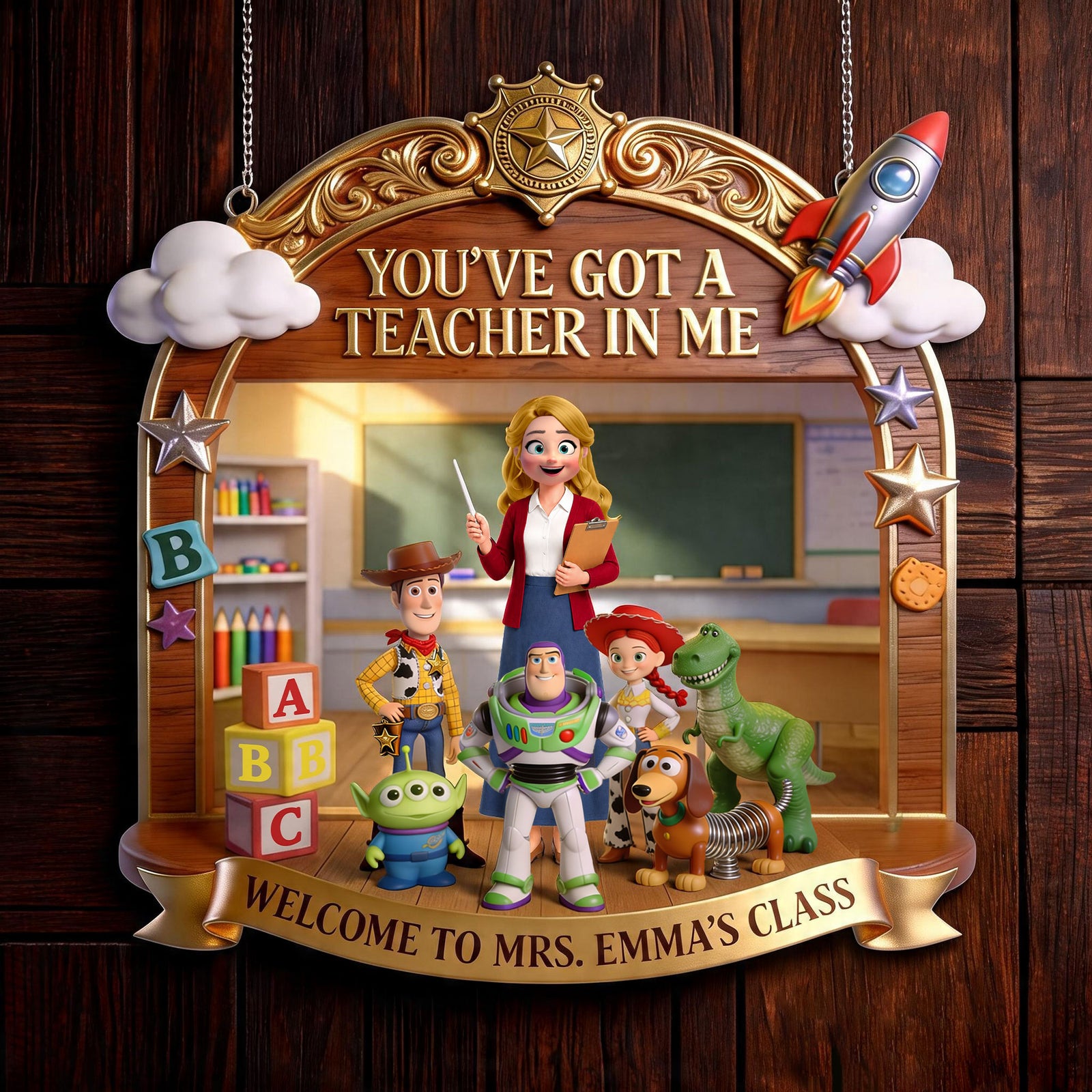 Welcome Classroom Acrylic Sign - Personalized Gifts For Teacher 03HATI040726-Homacus