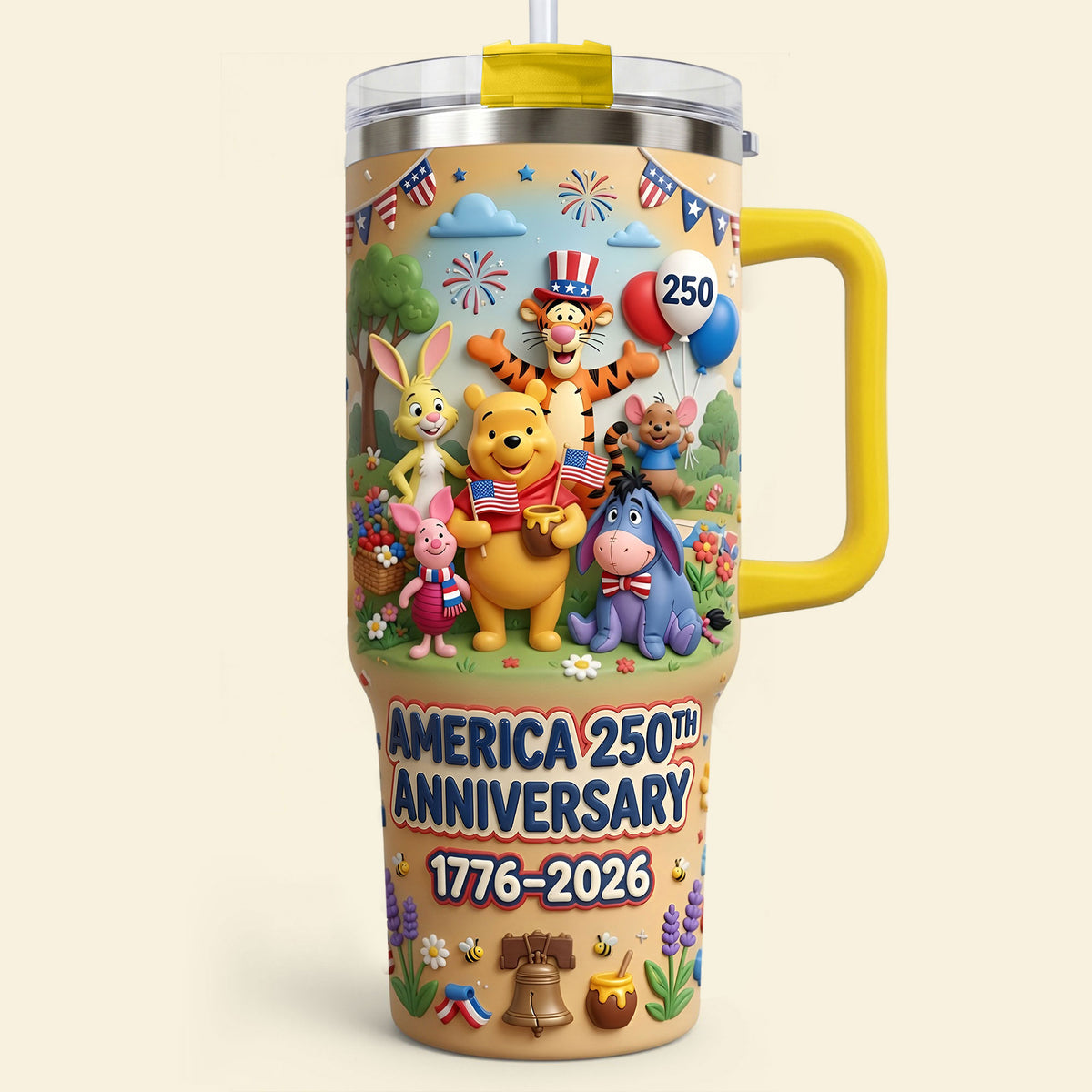 Born To Be Free Tumbler With Handle - Personalized Gifts For Patriots 01TYTI290626-Homacus