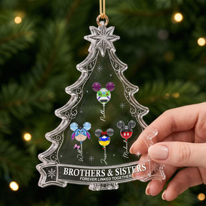 Our Family Bond Christmas Ornament - Personalized Gift For Brother & Sister 041OHTI310726