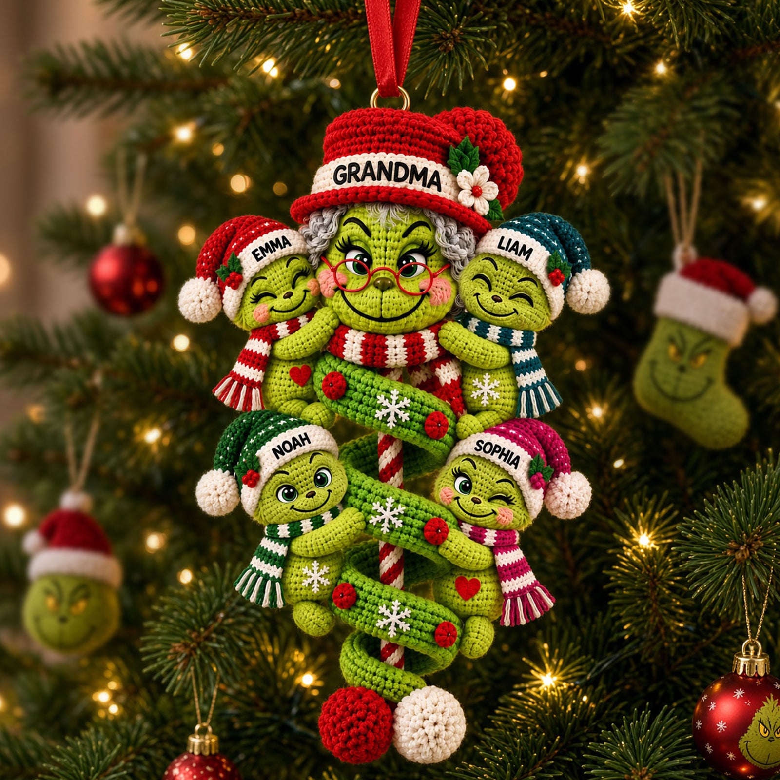 Grandma’s Christmas Crew Acrylic Ornament - Personalized Gifts for Grandma 04nati070926-Homacus