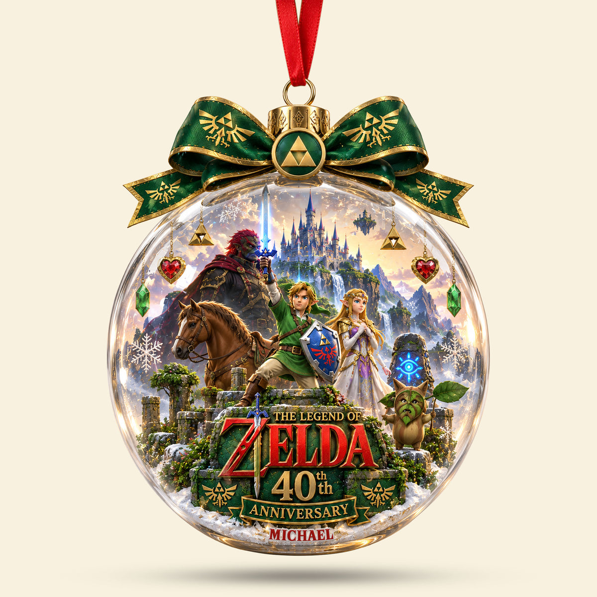 40th Anniversary Action-Adventure Game Ornament - Personalized Gifts For Christmas Ornament 05OHTI100926