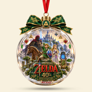 40th Anniversary Action-Adventure Game Ornament - Personalized Gifts For Christmas Ornament 05OHTI100926
