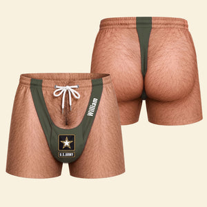 Celebrate Your Service With Humor! Hilarious Vacation Military Men's Shorts - Personalized Gifts For Veterans 04huti130826-Homacus