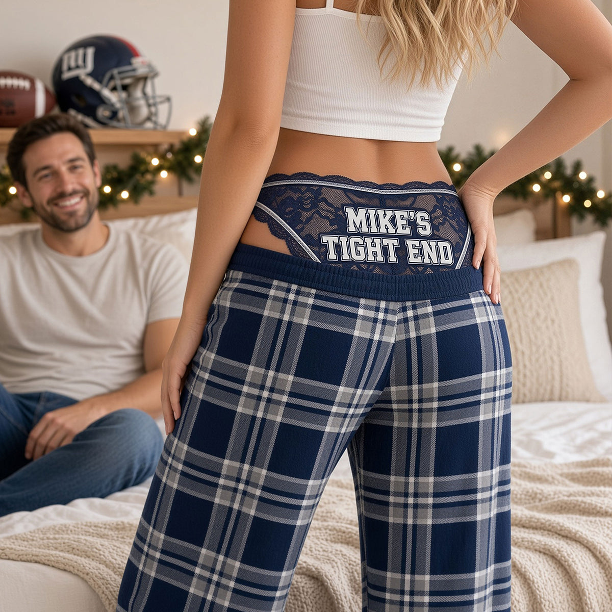 Rivalry Game Couple Pajama Pants - Personalized Gift For Sport Lovers 02NATI290926