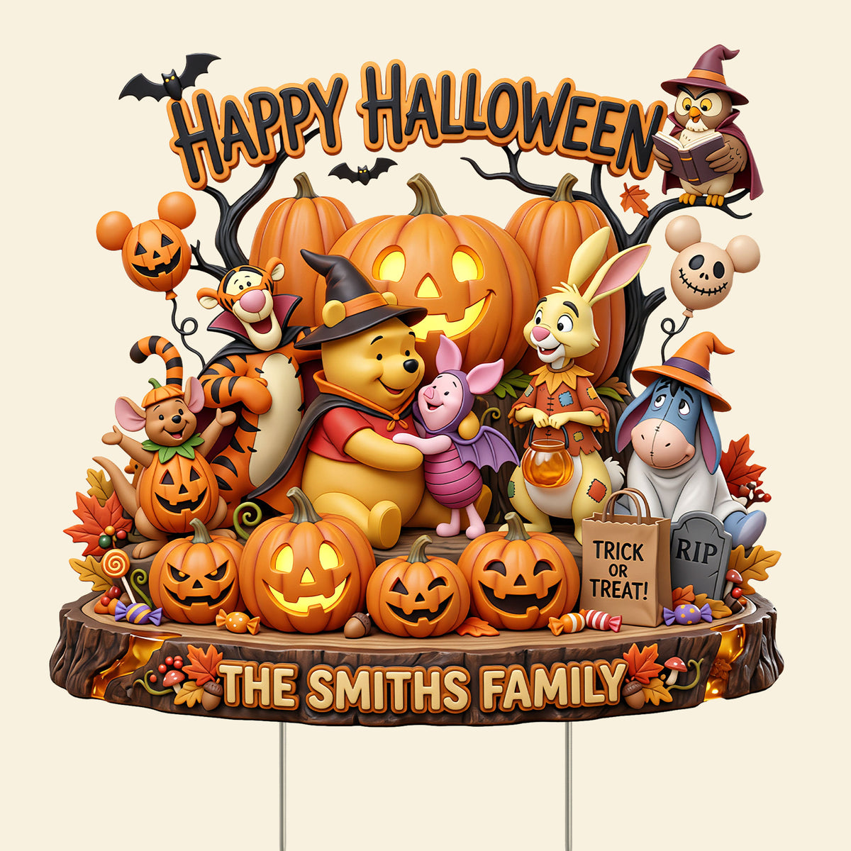 Loved & Hauntingly Together Yard Sign - Personalized Gifts For Family 06PATI040826