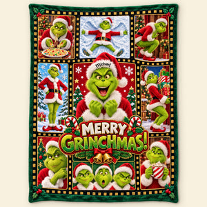 Festive Season Blanket - Personalized Gifts For Christmas Blanket 01PATI151026-Homacus