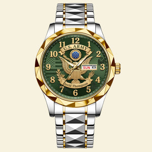 Military Pride Men's Watch - Personalized Gift For Veteran 03HUTI240726-Homacus