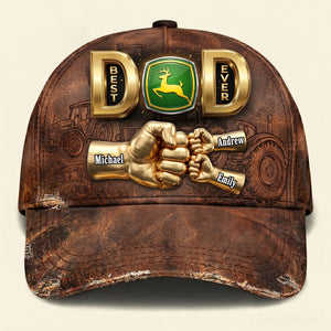 Cool Tractor Dad Clasic Cap - Personalized Gift For Dads 01NATI230526-Homacus