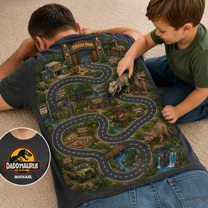 Adventure Map Shirt - Personalized Gifts For Dad 04NATI210526-Homacus