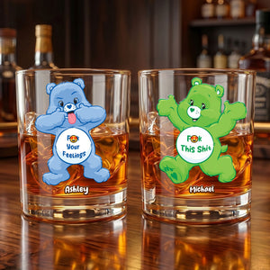 Funny Attitude Round Glass - Personalized Gifts For Drinking Lovers 01HUTI290526-Homacus