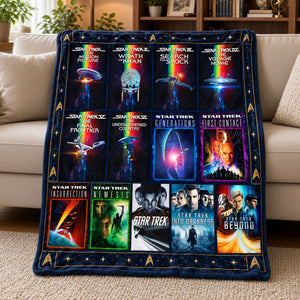 Retro Space Adventure Blanket -Personalized Gift For Space Lovers 01QHTI021026