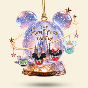 Christmas Family Castle Ornament - Personalized Gifts For Family Christmas Ornament 05OHTI050826-Homacus