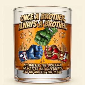 Best Brother Ever Round Glass Personalized Gifts For Brothers 01NATI050626-Homacus