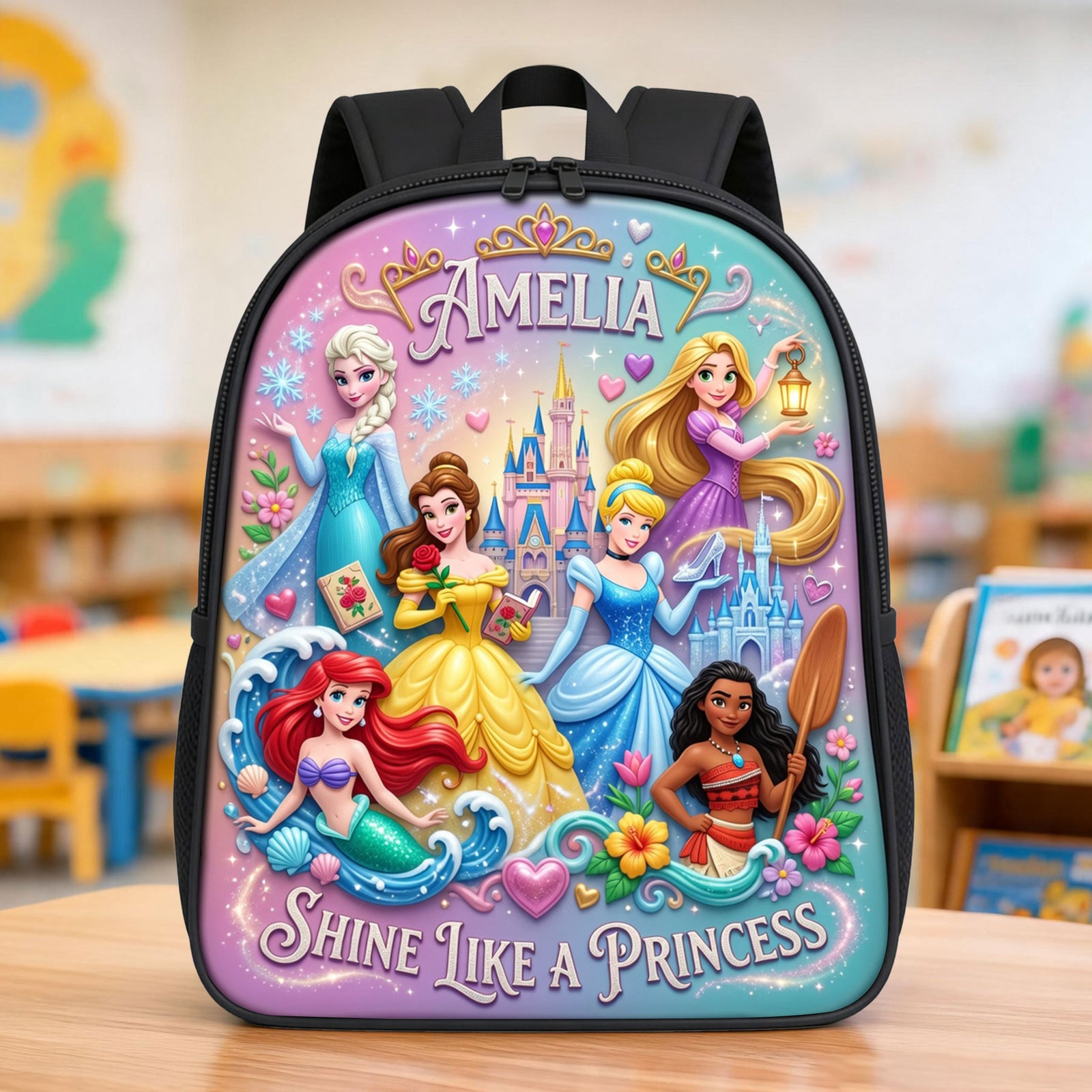 Lovely Fantastical Princess Shool Bag - Personalized Gifts For Kids 04tyti130726-Homacus