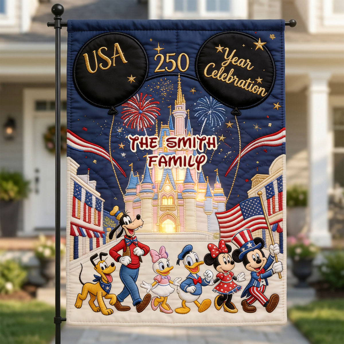 250 Years of Freedom Family Garden Flag - Custom Patriotic Decor 05nati080626-Homacus