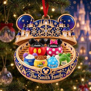 Dumpling Family Ornament - Personalized Gifts For Family Christmas Ornament 02OHTI280926-Homacus