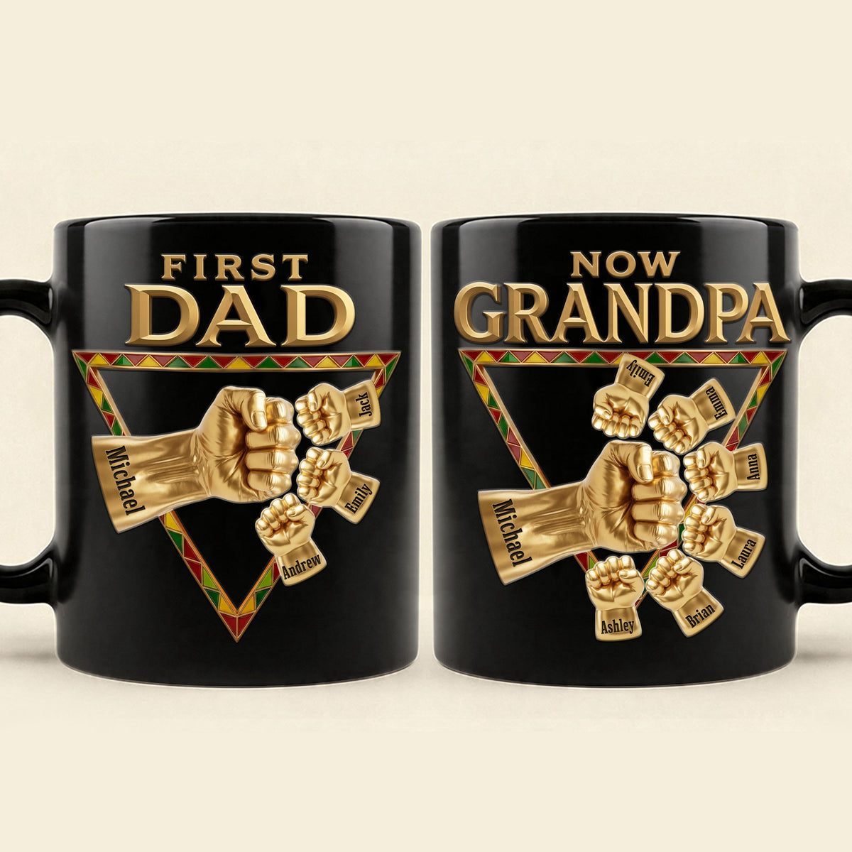 First Dad Now Grandpa Coffee Mug - Personalized Gifts For Dads 03huti230526-Homacus