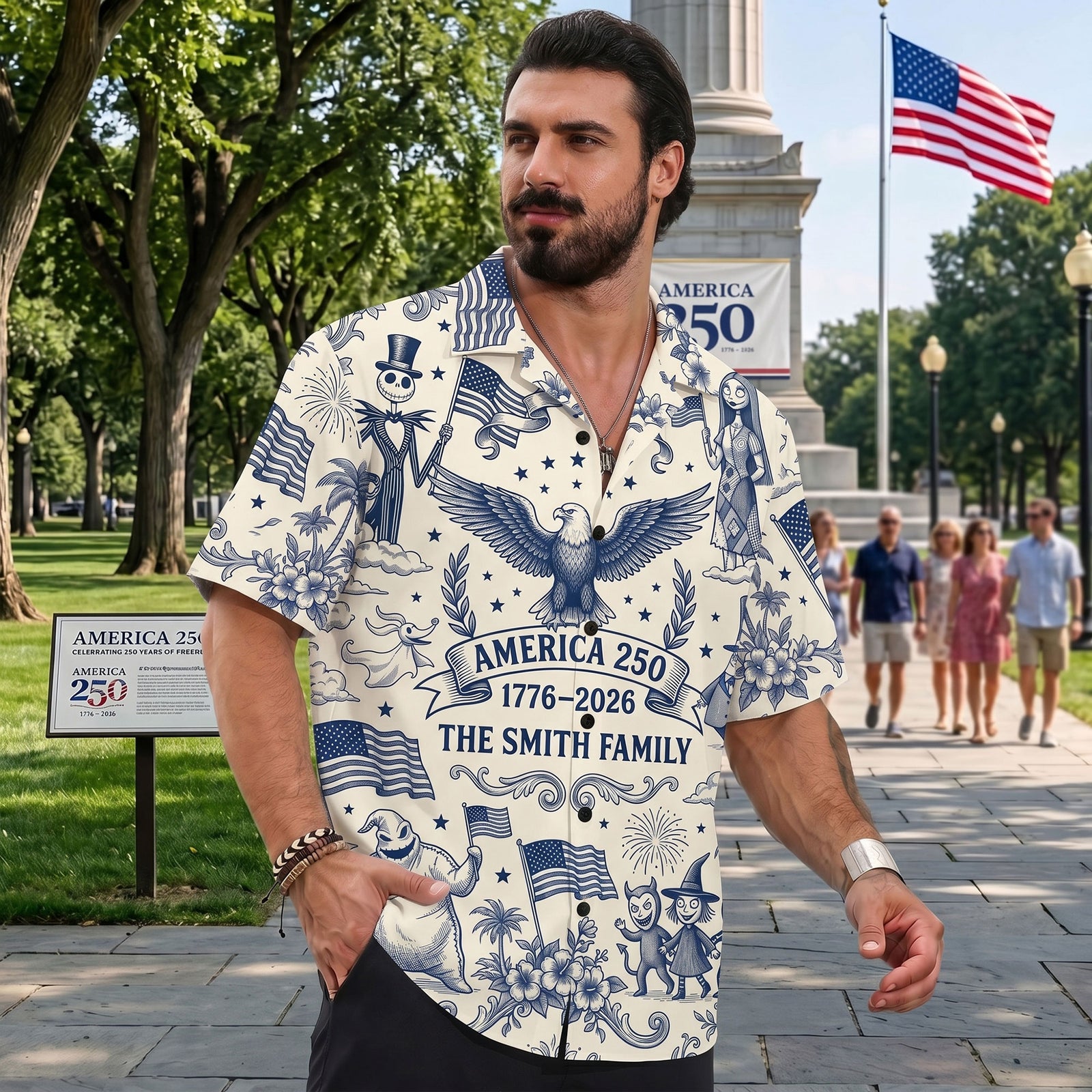 Fun Liberty Celebration Hawaiian Shirt Personalized Gifts For Family 06PATI040626-Homacus