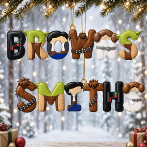 Alphabet Universe Custom Name Ornament - Personalized Gift For Christmas Ornament 01HUTI080926