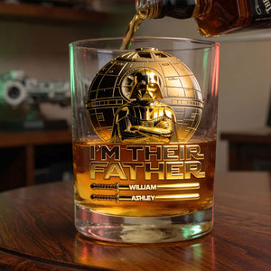 I Am The Father Drinking Glass - Personalized Gifts For Dads 04tgti090526-Homacus