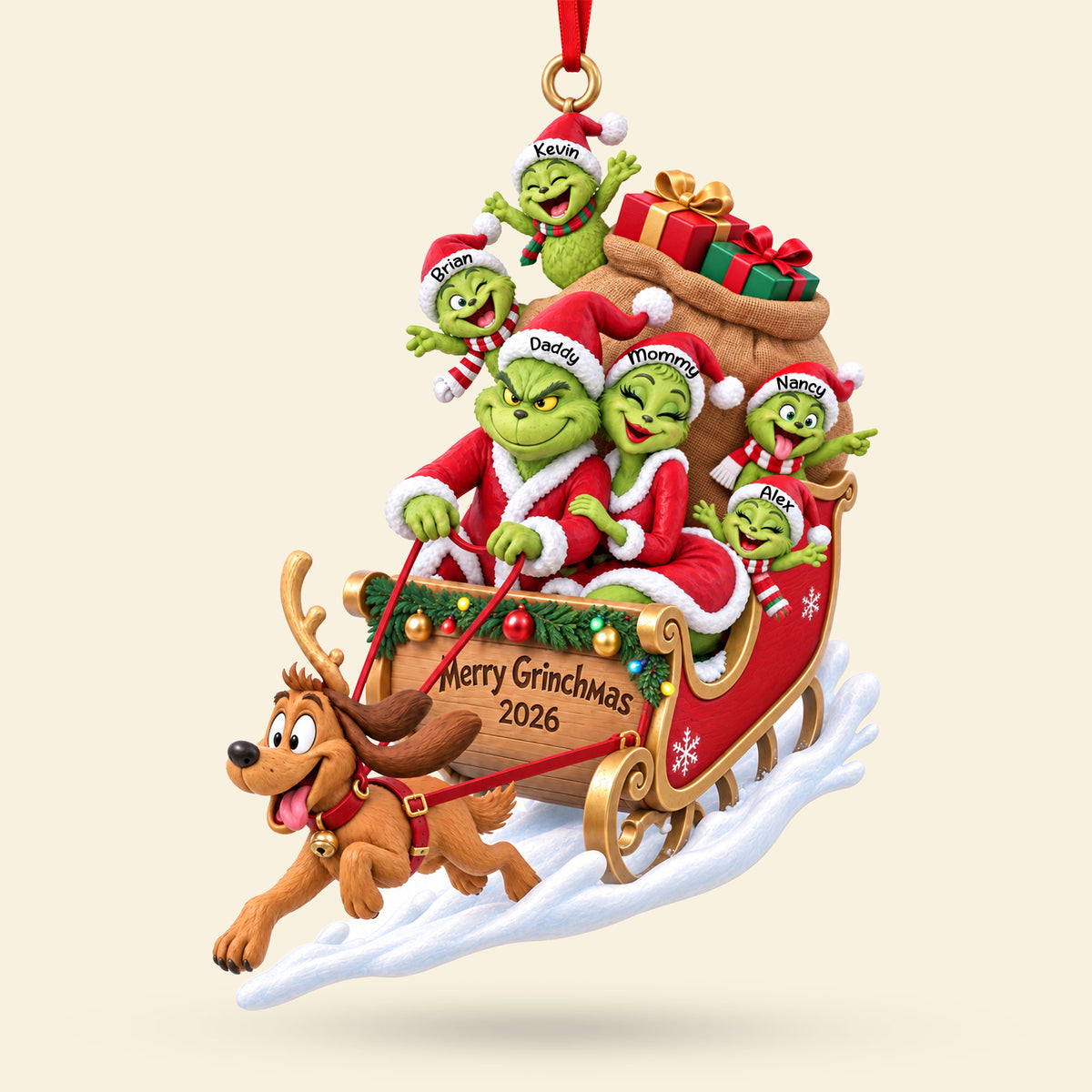 Christmas Take Over Ride Acrylic Ornament - Personalized Christmas Gifts For Family 03qhti101026-Homacus