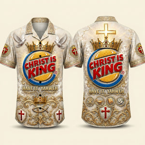 Faith King Hawaiian Shirt - Personalized Gifts For Christian Hawaiian Shirt 03TOTI090626-Homacus