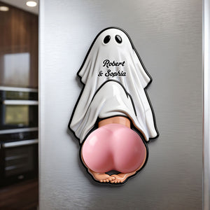 Naughty Ghost Anti-collision Acrylic Fridge Magnet Personalized Gifts For Couple 01HUTI220626-Homacus