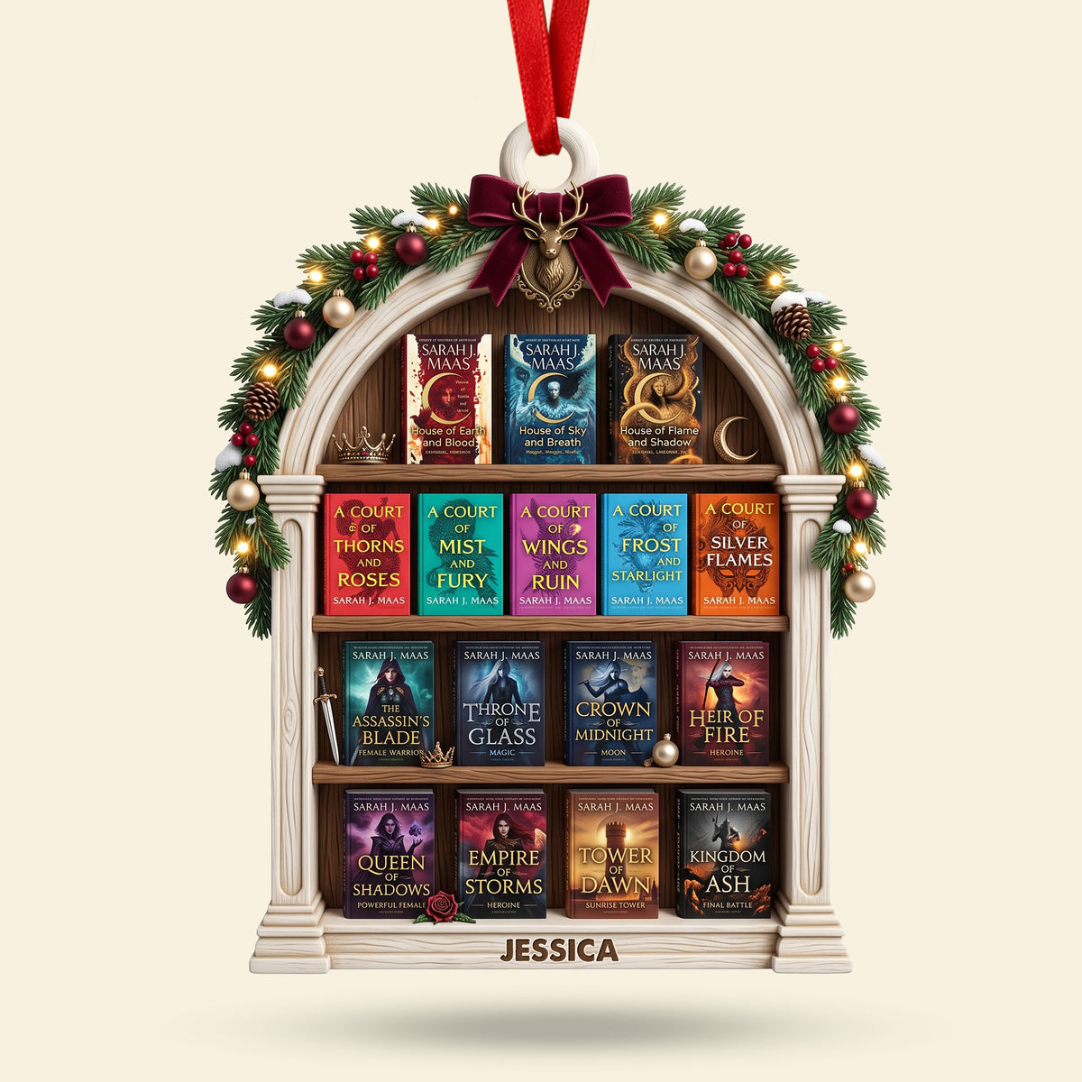 Fantasy Worlds In Literature Acrylic Ornament - Personalized Christmas Gifts For Reading Lovers 03nati081026-Homacus