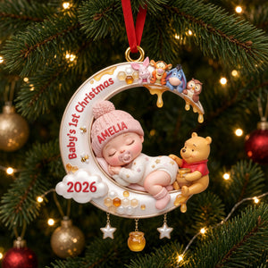 A Little Dreamer’s First Christmas Ornament - Personalized Custom Photo Gift For Kids 03TYTI021026